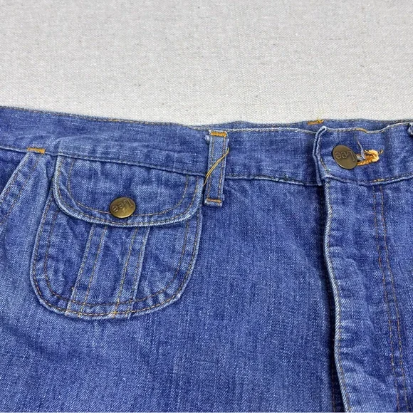 Vintage 60’s 70’s Lee M.R Flared Denim Bell Bottoms Workwear Jeans Unisex